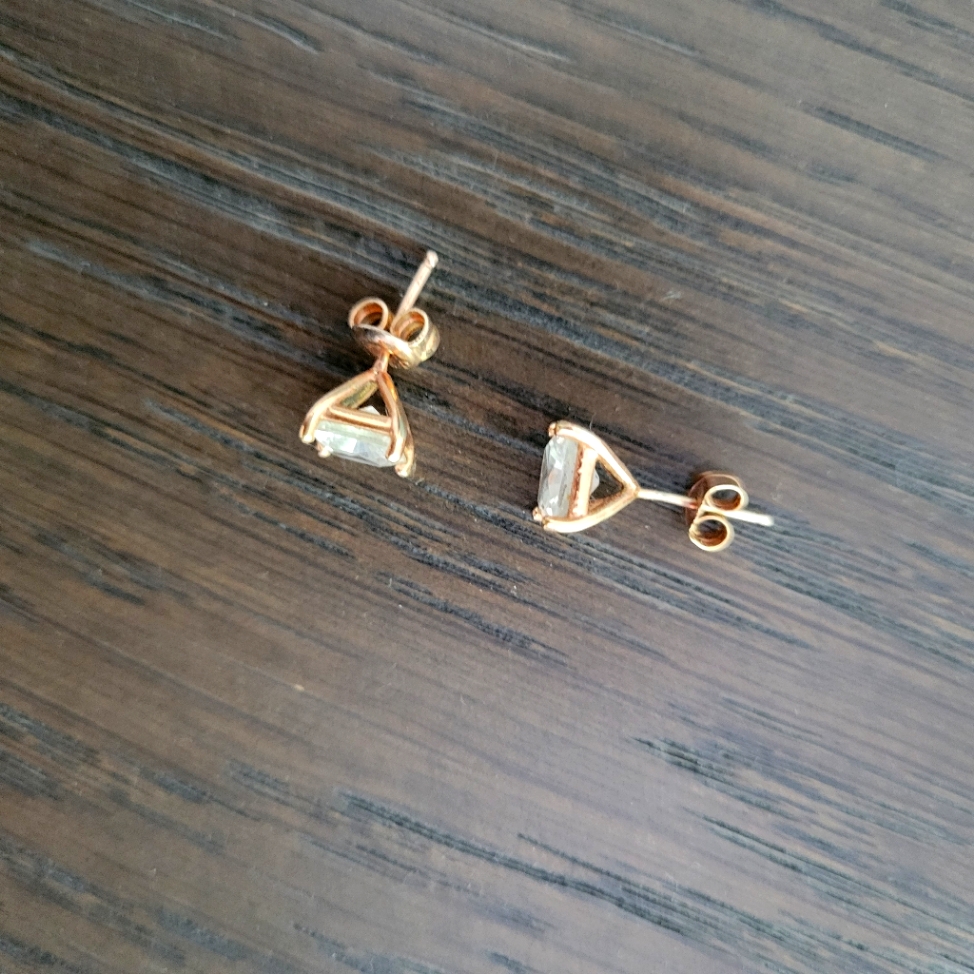 Rose Gold Diamond Studs